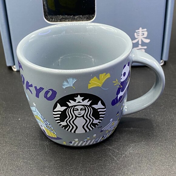 Starbucks Tokyo Japan Snow Globe Mug Shiba Inu New w/ Box - Picture 6 of 12